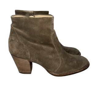 PAUL GREEN RILEY ANKLE BOOTIE Brown/Taupe Color WOMEN SIZE US 8.5